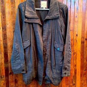 Womens dark grey lightweight coat in good condition